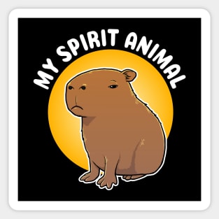 My spirit animal grumpy Capybara Cartoon Sticker